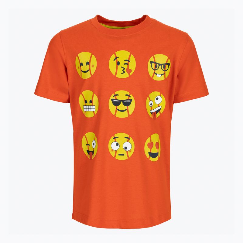 Vaikiški teniso marškinėliai Wilson Emoti-Fun Tech Tee orange WRA807403