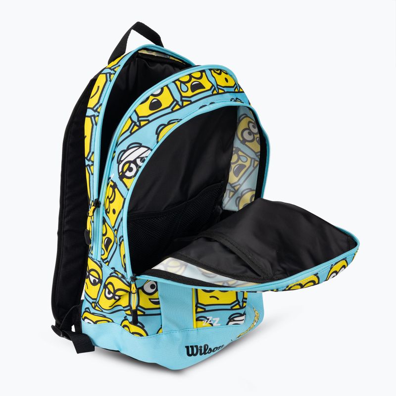Wilson Minions 2.0 Team blue yellow black vaikiška teniso kuprinė 4