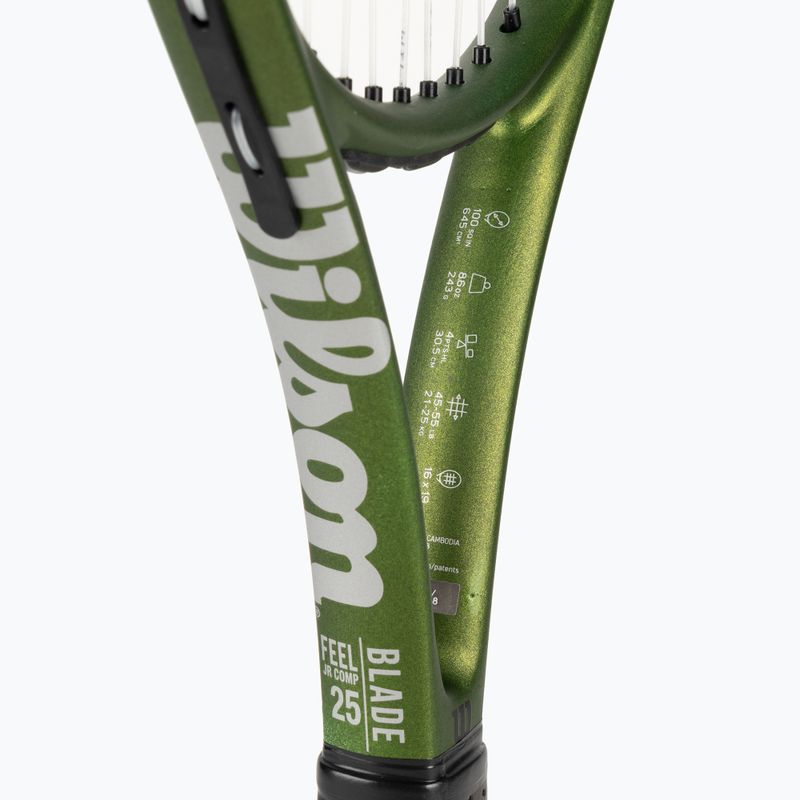 Wilson Blade Feel Comp 25 vaikiška teniso raketė žalia WR125310U 4