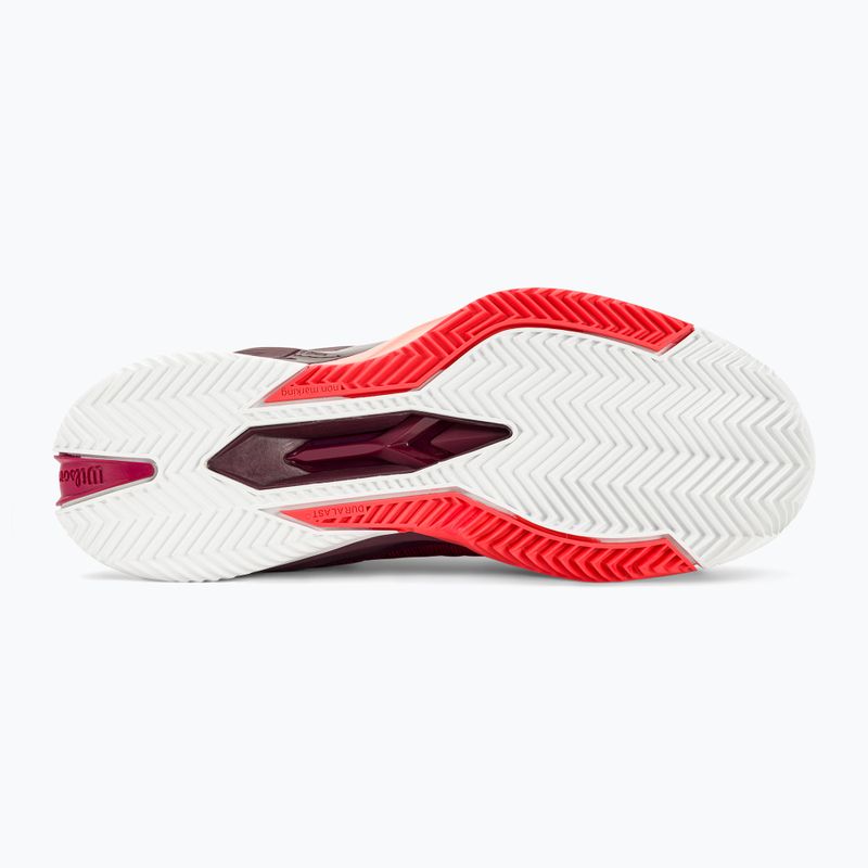 Moteriški teniso bateliai Wilson Rush Pro 4.0 Clay beet red/white/tropical peach 5