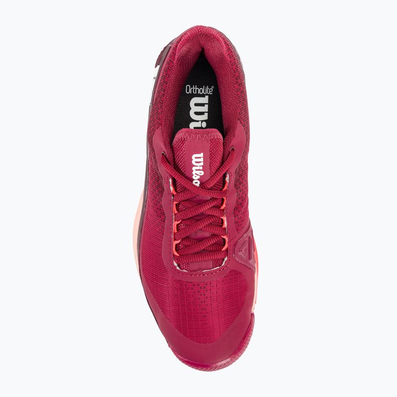 Moteriški teniso bateliai Wilson Rush Pro 4.0 Clay beet red/white/tropical peach 6