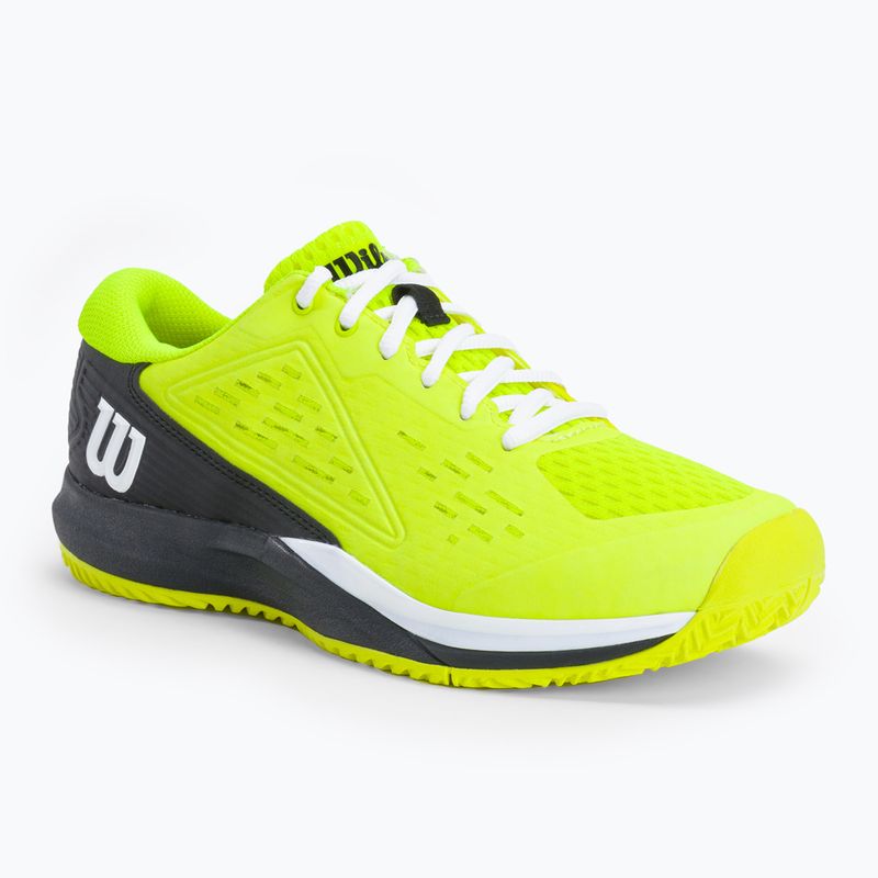 Wilson Rush Pro Ace Safety juodai geltoni vaikiški teniso bateliai WRS331140