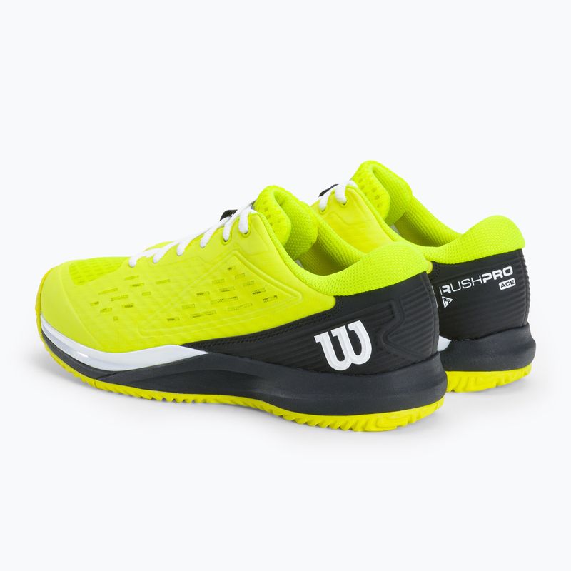 Wilson Rush Pro Ace Safety juodai geltoni vaikiški teniso bateliai WRS331140 3