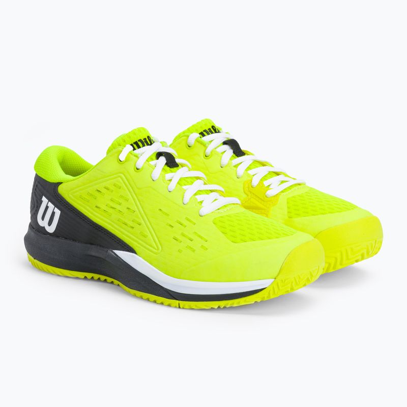 Wilson Rush Pro Ace Safety juodai geltoni vaikiški teniso bateliai WRS331140 4