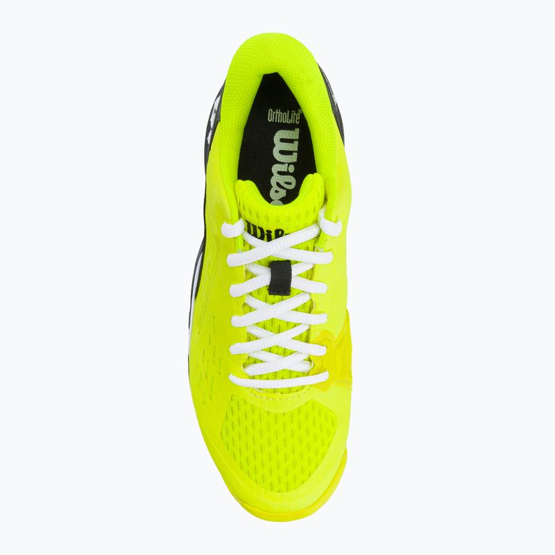 Wilson Rush Pro Ace Safety juodai geltoni vaikiški teniso bateliai WRS331140 6