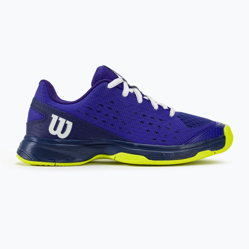 Vaikiški teniso bateliai Wilson Rush Pro L Jr bluing/blue print/safety yellow 2