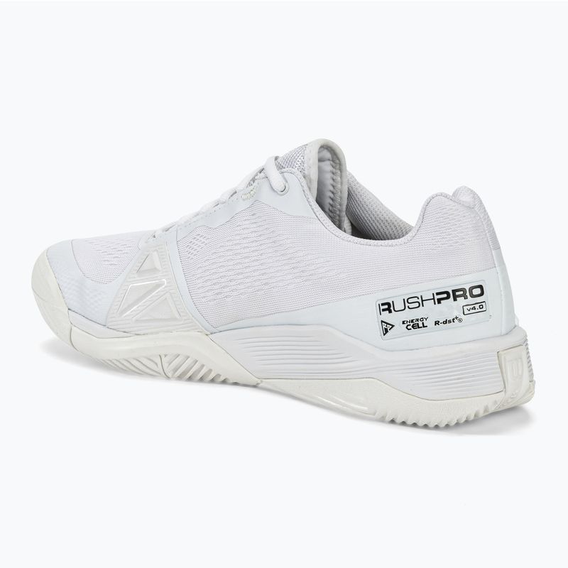 Vyriški teniso bateliai Wilson Rush Pro 4.0 white/white/black 3