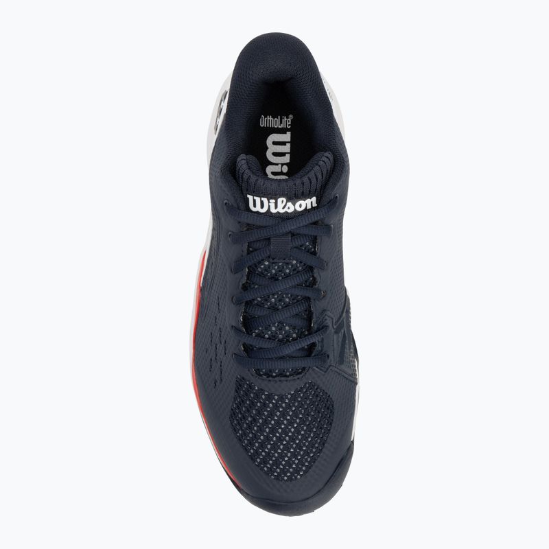 Vyriški teniso batai Wilson Rush Pro Ace navy blazer/ white/ wilson red 5