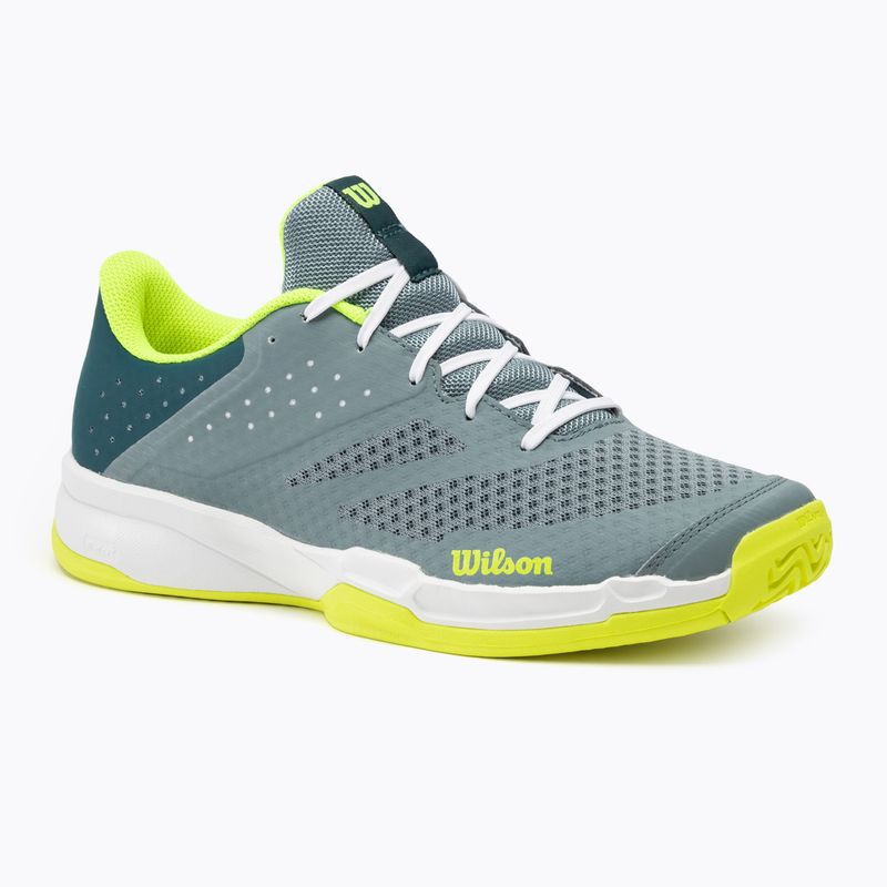 Vyriški teniso batai Wilson Kaos Stroke 2.0 stormy sea/deep teal/safety yellow