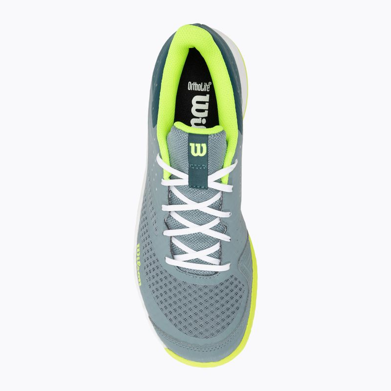Vyriški teniso batai Wilson Kaos Stroke 2.0 stormy sea/deep teal/safety yellow 5