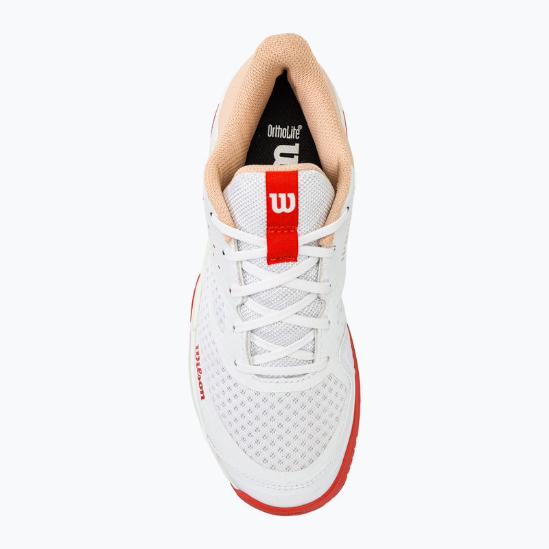 Moteriški teniso bateliai Wilson Kaos Stroke 2.0 white/peach perfait/infrared 5