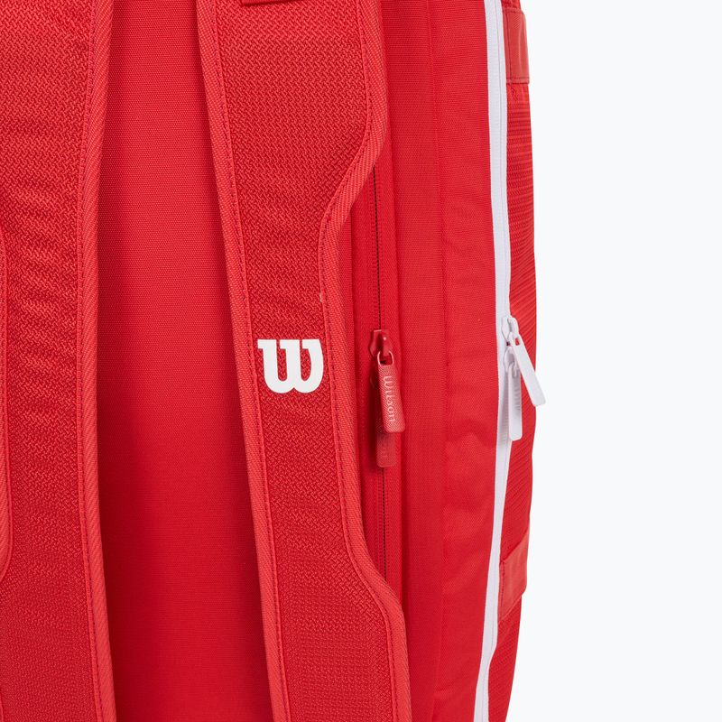 Teniso krepšys Wilson Super Tour Red Coaches Duffel red 5
