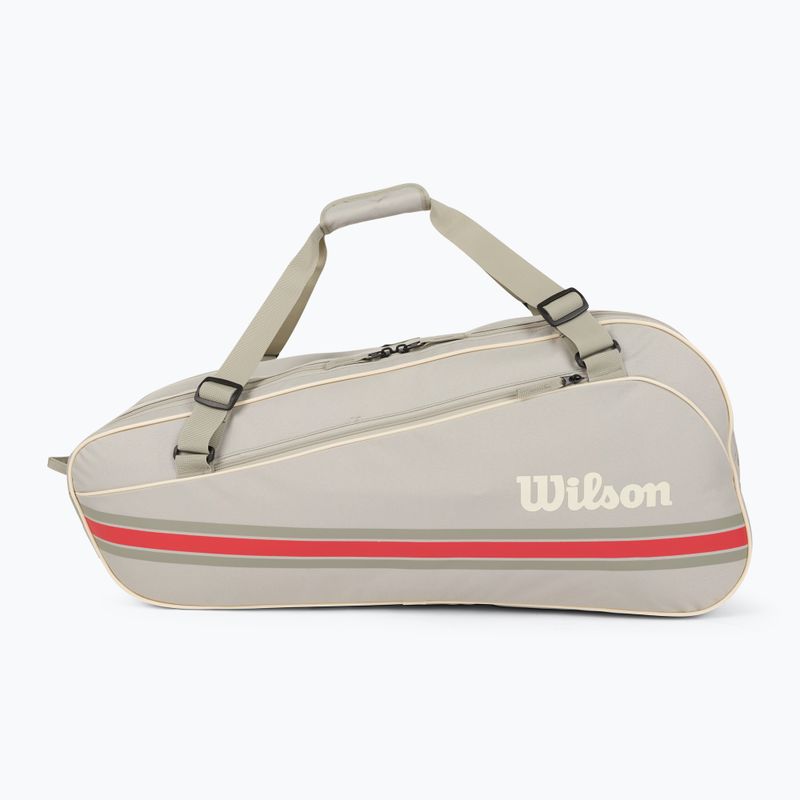 Teniso krepšys Wilson Team 6PK oatmilk