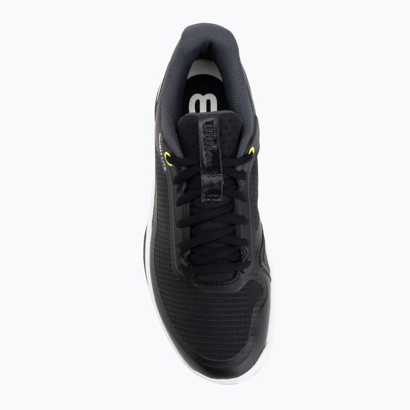 Vyriški teniso batai Wilson Rush Lite 5 Clay black/white/safety yellow 5