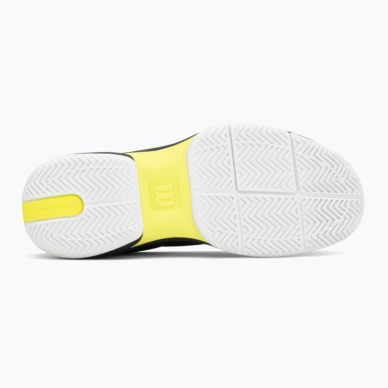 Vyriški teniso batai Wilson Rush Lite 5 black/white/safety yellow 4