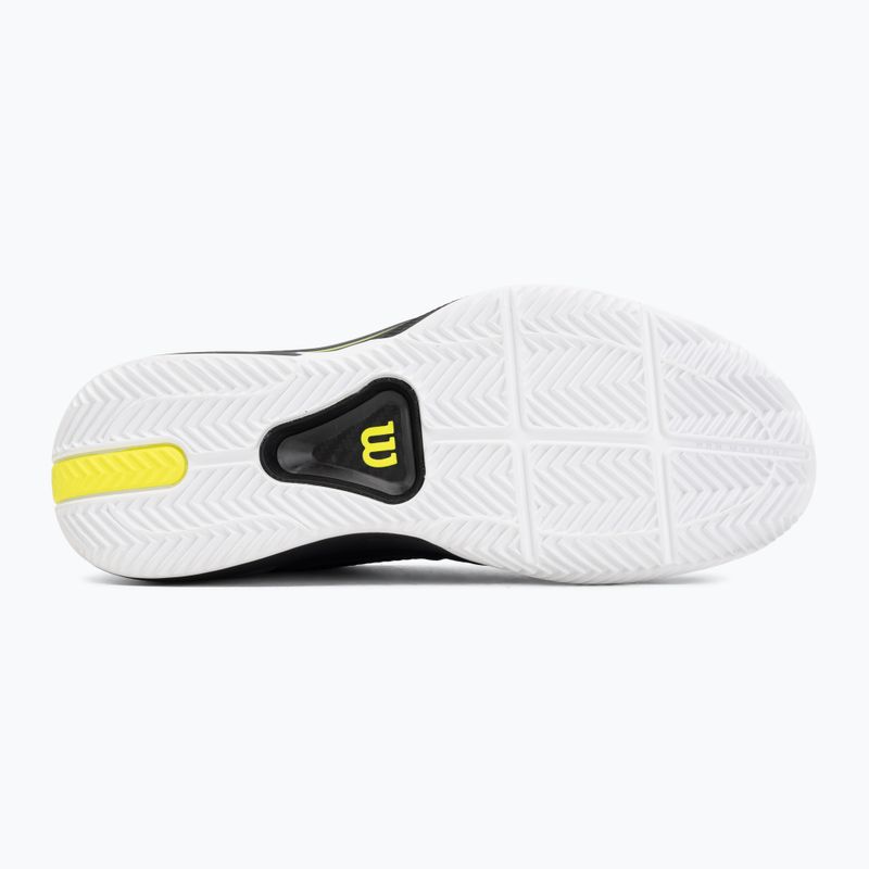 Vyriški teniso batai Wilson Rush Pro 5 Tour Clay black/white/safety yellow 4
