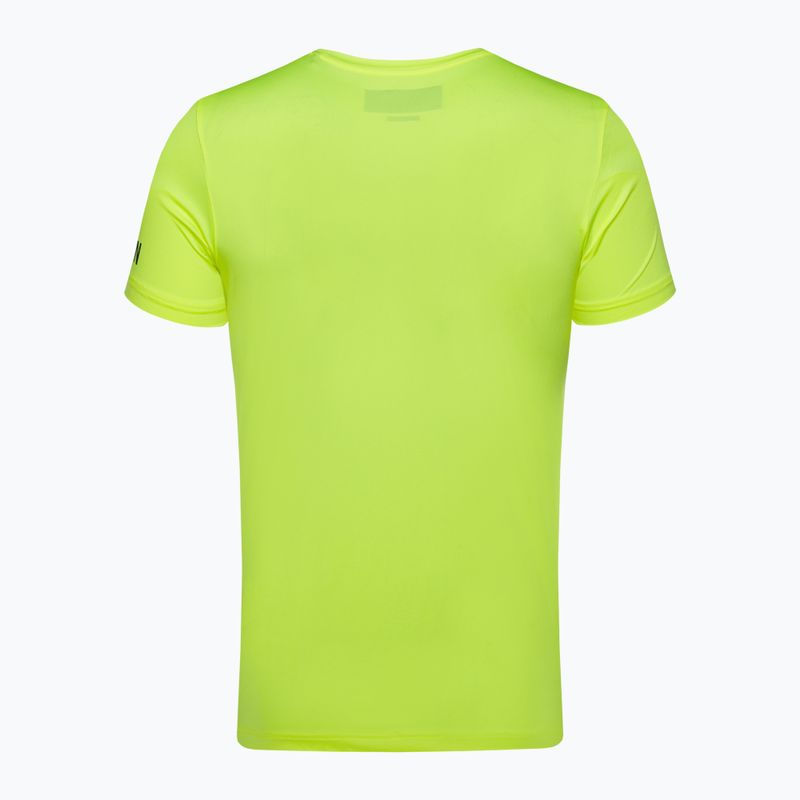 Vyriški HYDROGEN Basic Tech Tee fluorescencinės geltonos spalvos teniso marškinėliai 5