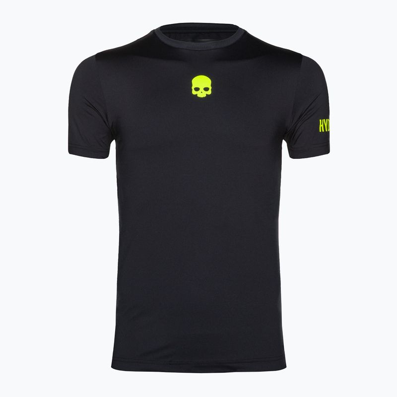 Vyriški HYDROGEN Panther Tech Tee black/yellow Teniso marškinėliai 5