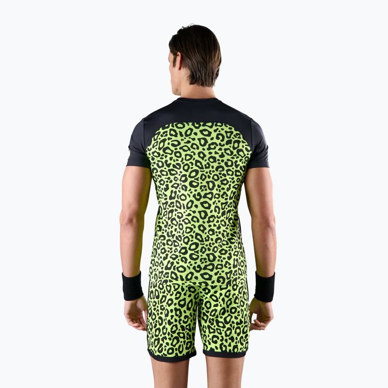 Vyriški HYDROGEN Panther Tech Tee black/yellow Teniso marškinėliai 2