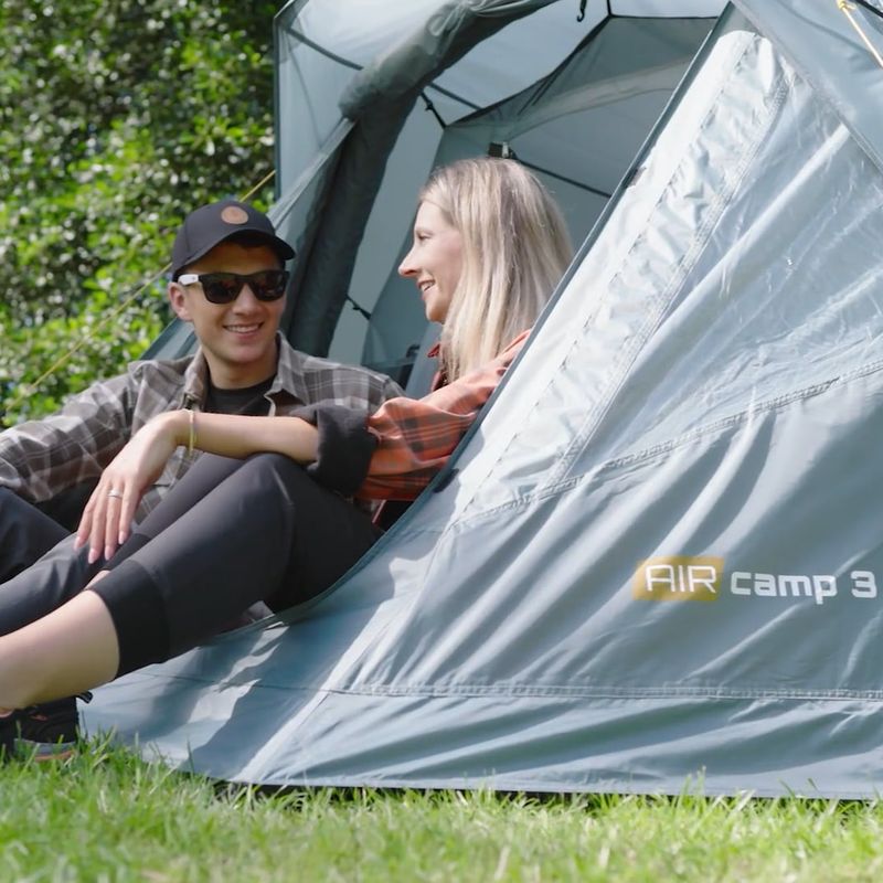 Trivietė kempingo palapinė KADVA AIRcamp 3 žalia 17