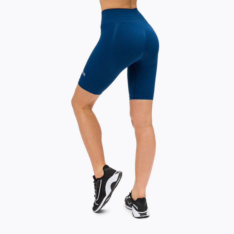 Moterų treniruočių dviratininkai Gym Glamour Push Up Classic Blue 317 3