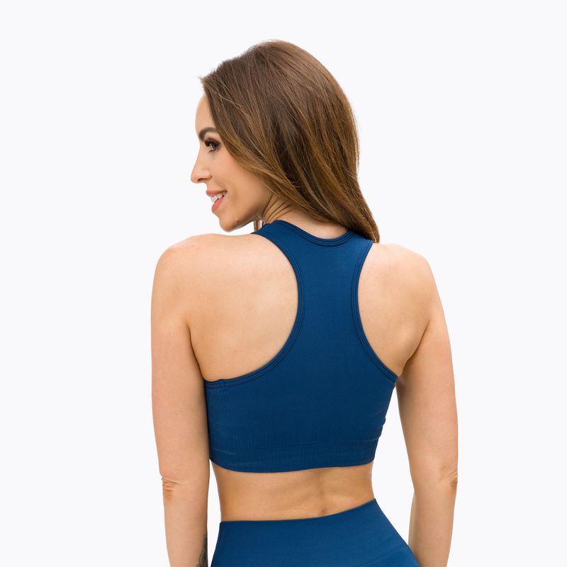 Gym Glamour Push Up Classic Blue 321 fitneso liemenėlė 3