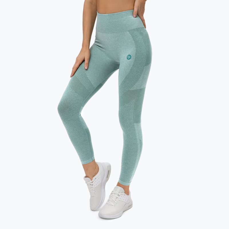 Moteriškos treniruočių tamprės Gym Glamour Green Fusion 337