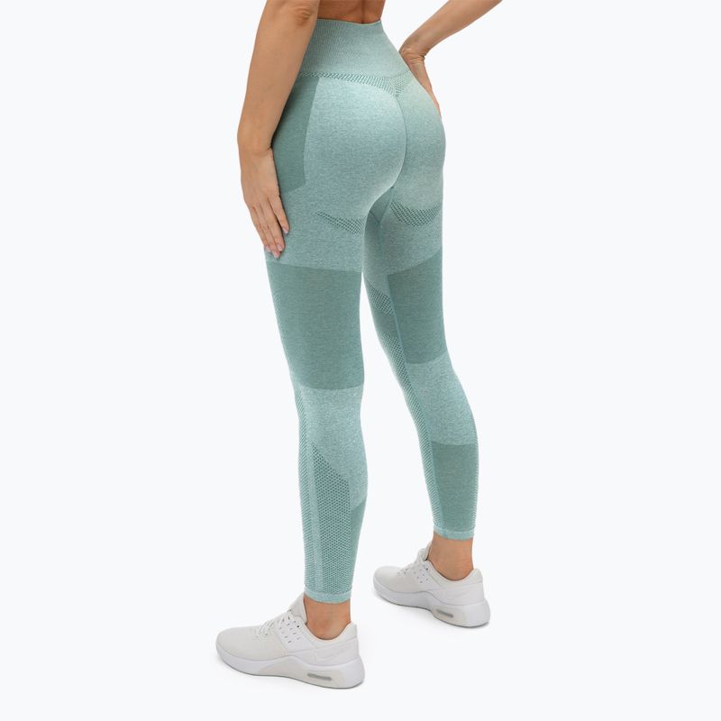 Moteriškos treniruočių tamprės Gym Glamour Green Fusion 337 3