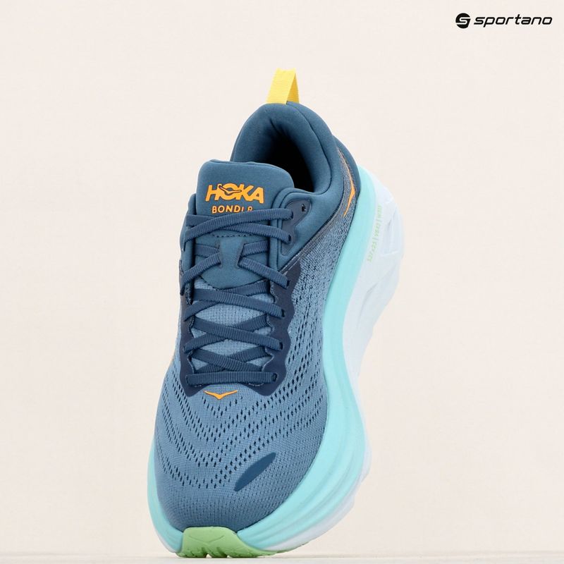 Vyriški bėgimo bateliai HOKA Bondi 8 Wide real teal/shadow 17