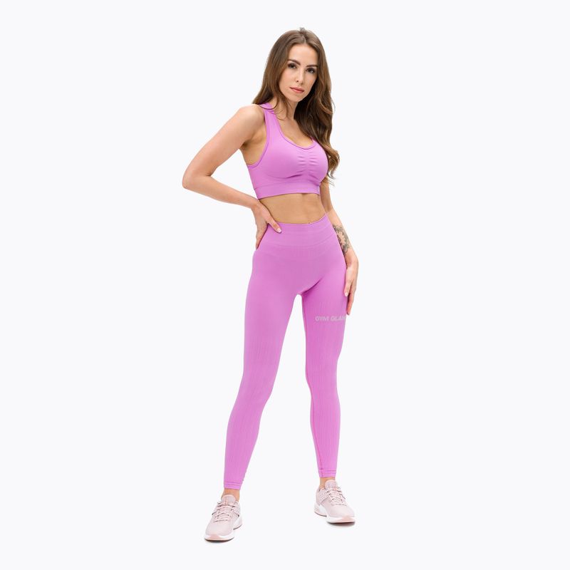 Moteriškos treniruočių tamprės Gym Glamour Push Up Pink 368 2