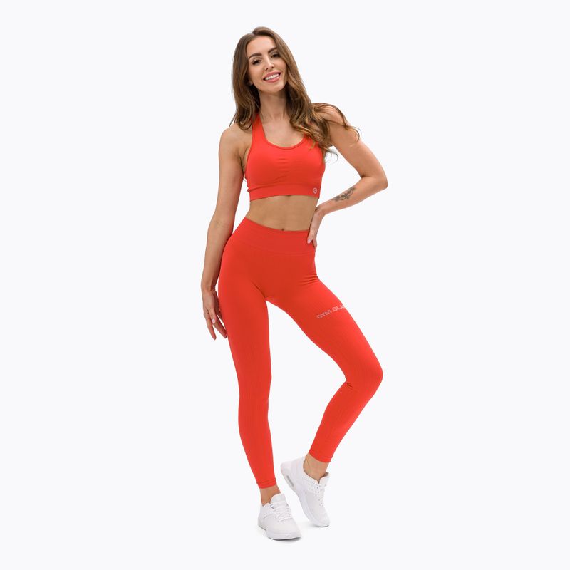 Gym Glamour Push Up Coral 372 fitneso liemenėlė 2