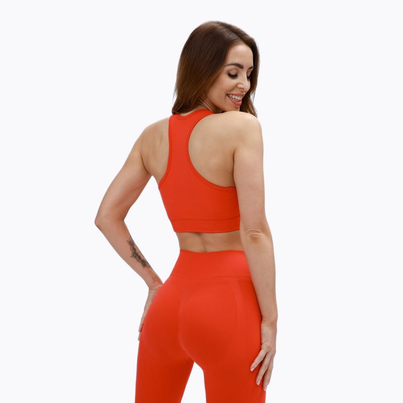 Gym Glamour Push Up Coral 372 fitneso liemenėlė 3