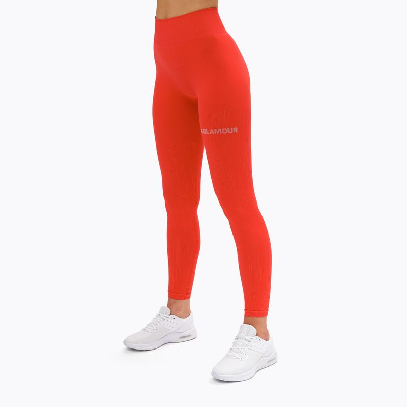 Moteriškos treniruočių tamprės Gym Glamour Push Up Coral 369