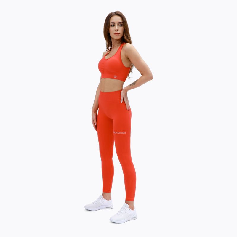 Moteriškos treniruočių tamprės Gym Glamour Push Up Coral 369 2