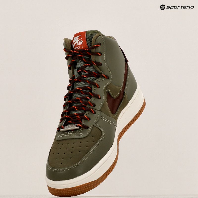 Moteriški batai Nike Air Force 1 Sculpt Wild medium olive/earth phantom gum/medium brown 9