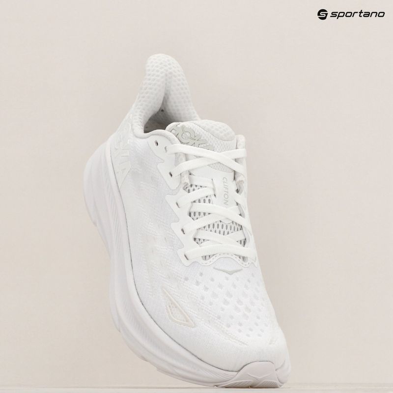 Moteriški bėgimo batai HOKA Clifton 9 white/white 16