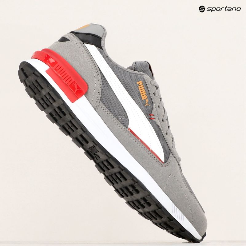 Batai PUMA Graviton stormy slate/puma white/club red/ginger tea 8