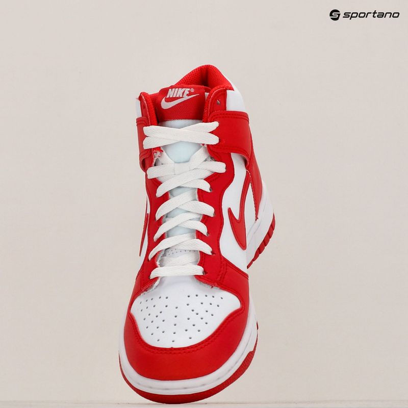 Batai Nike Dunk High white/university red 9