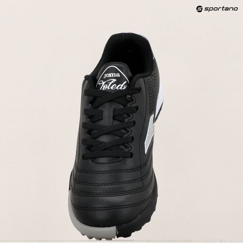 Vaikiški futbolo batai Joma Toledo Jr TF black/white 9