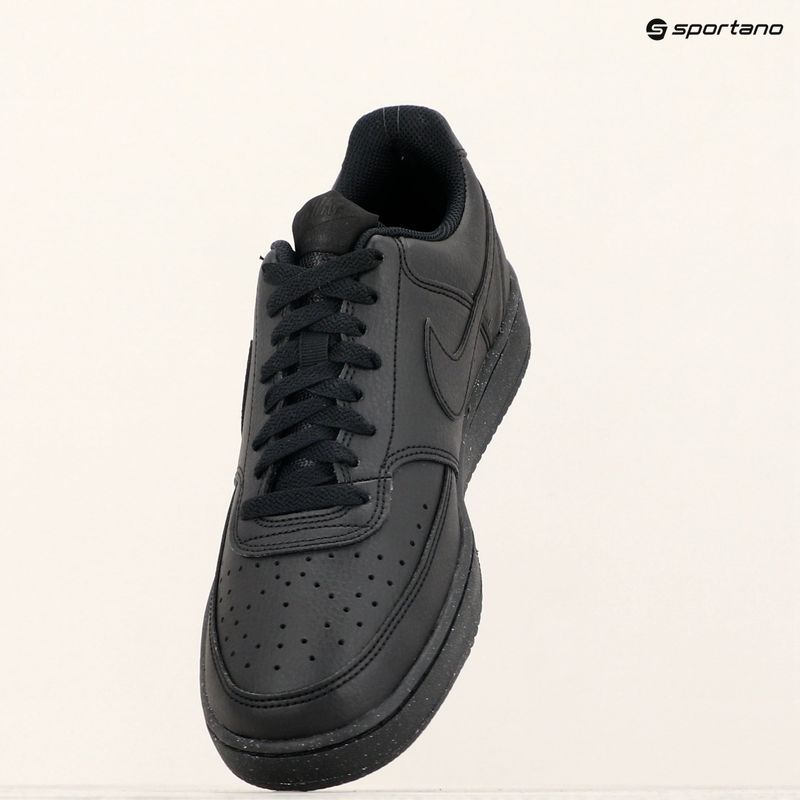 Vyriški batai Nike Court Vision Low Next Nature black / black / black 9