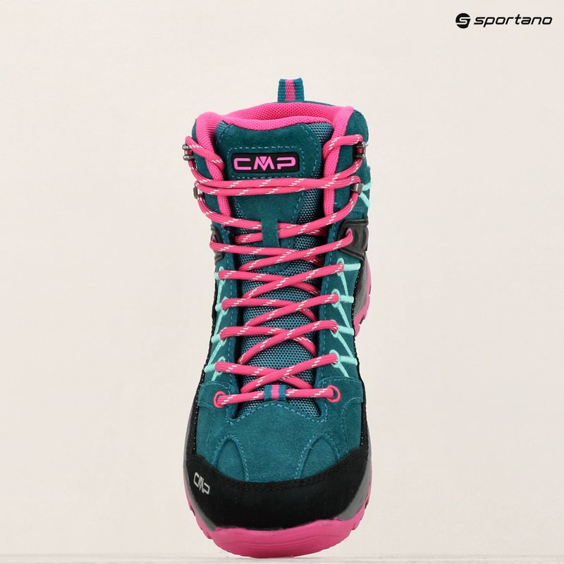 Jaunimo žygio batai CMP Rigel Mid lake / pink fluo 15
