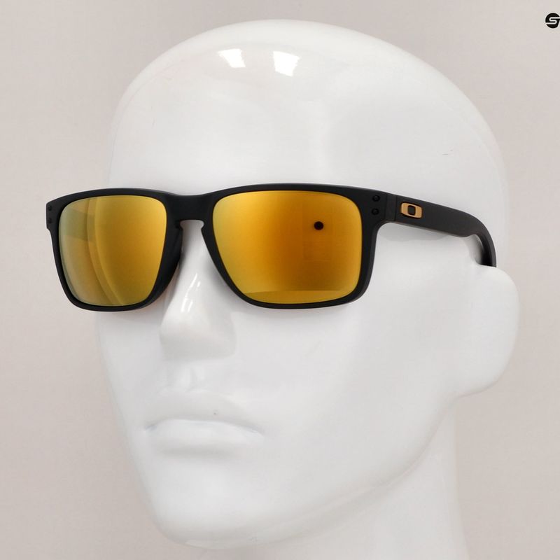 Akiniai nuo saulės Oakley Holbrook XL matte black/prizm 24k polarized 10