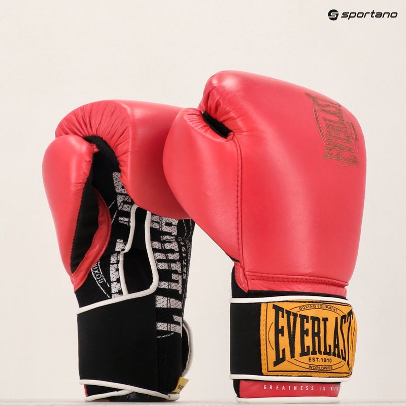 Bokso pirštinės Everlast 1910 Classic red 9