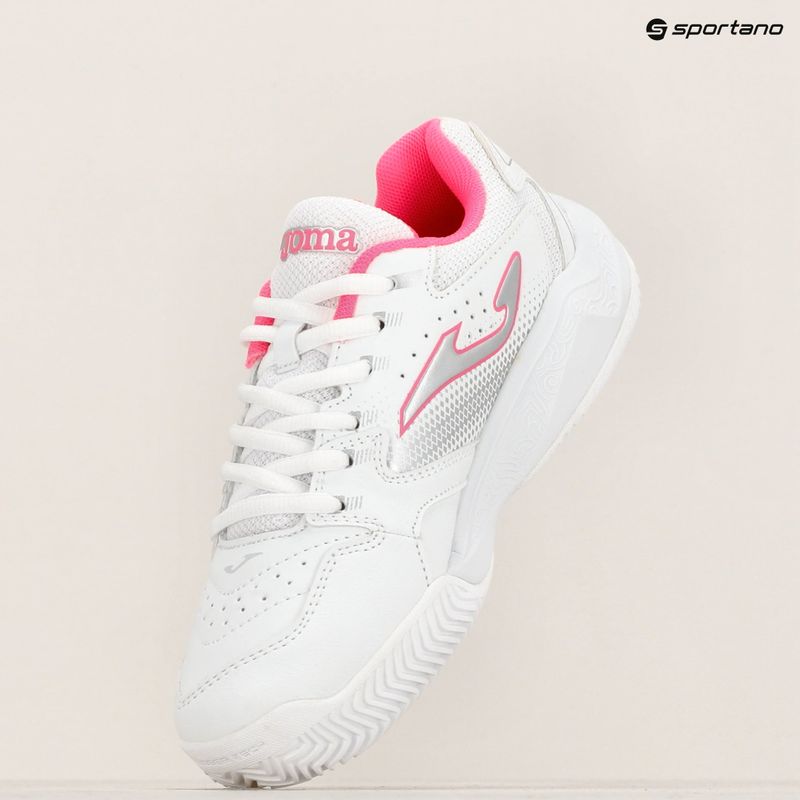 Vaikiški teniso batai Joma Master 1000 JR C white/ fuchsia 11