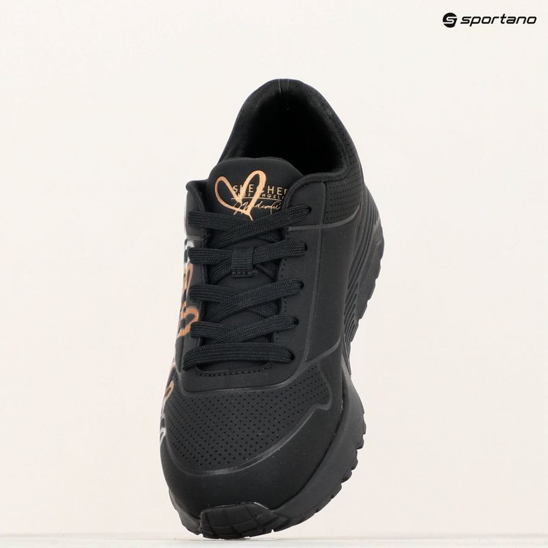 Vaikiški batai SKECHERS JGoldcrown Uno Lite Metallic Love black/gold 11