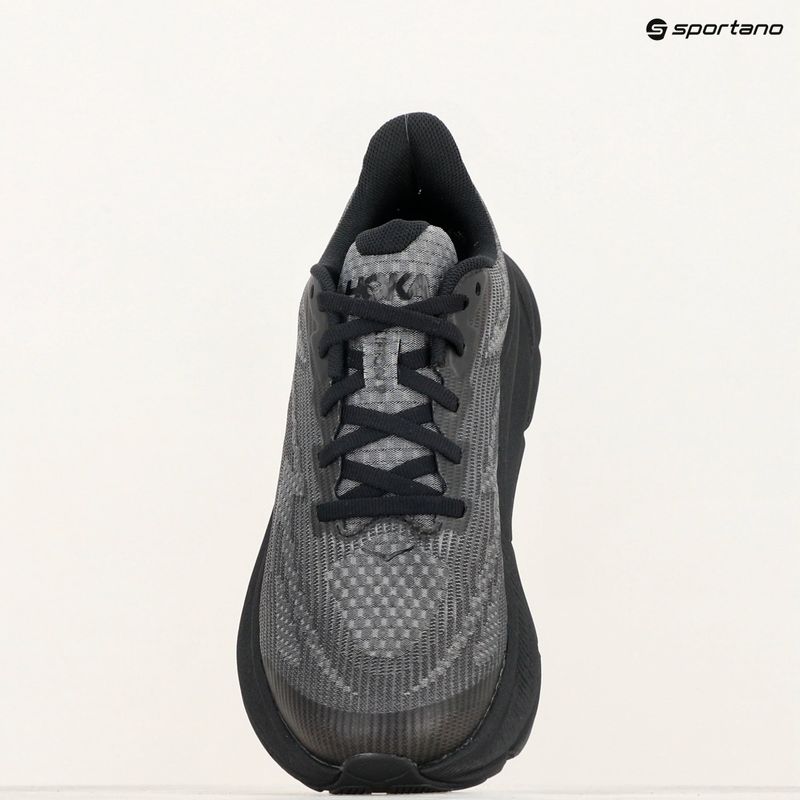 HOKA Clifton 9 black/carbon black vaikiški bėgimo bateliai 9