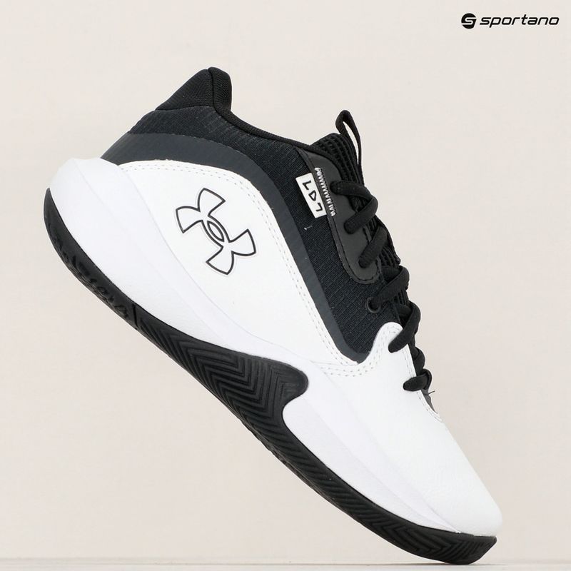 Vaikiški krepšinio bateliai Under Armour GS Lockdown 7 white/black/black 9