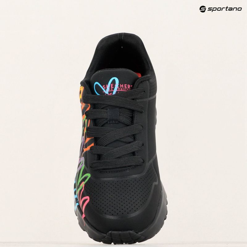 Vaikiški batai SKECHERS JGoldcrown Uno Lite Spread The Love black/multicolor 11