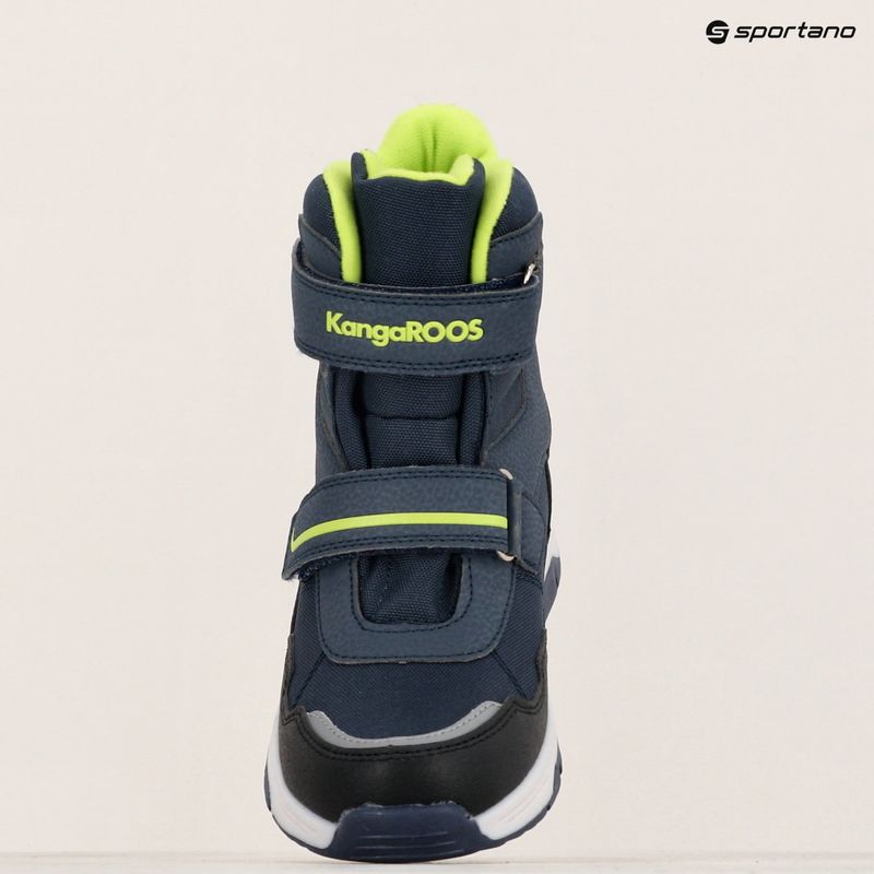 Paauglių sniego batai KangaROOS K-MJ Camp V RTX dk navy / lime 16