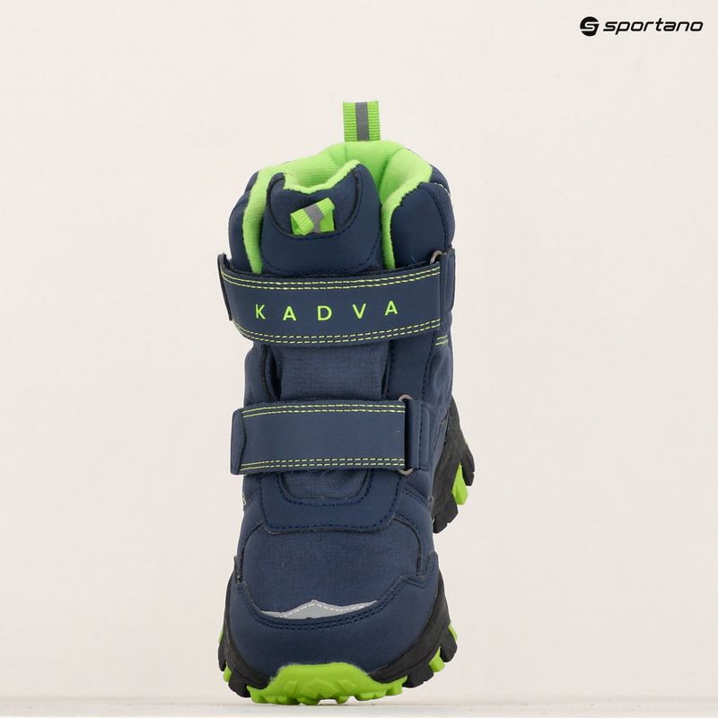 Vaikiški žieminiai batai KADVA Snowey Mid WaterProof tamsiai mėlyna/žalia 13